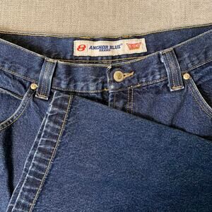 Y2K 90s Anchor Blue Beyond Baggy Jorts